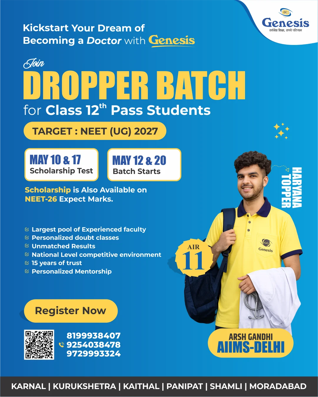 Genesis Scholarship Exam 2025 | Genesis Classes